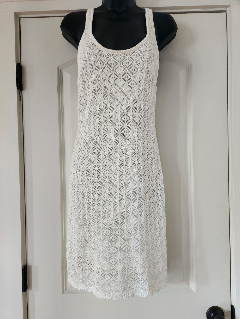 Madden NYC Crochet Ivory Tank Dress - Picture 3 of 11